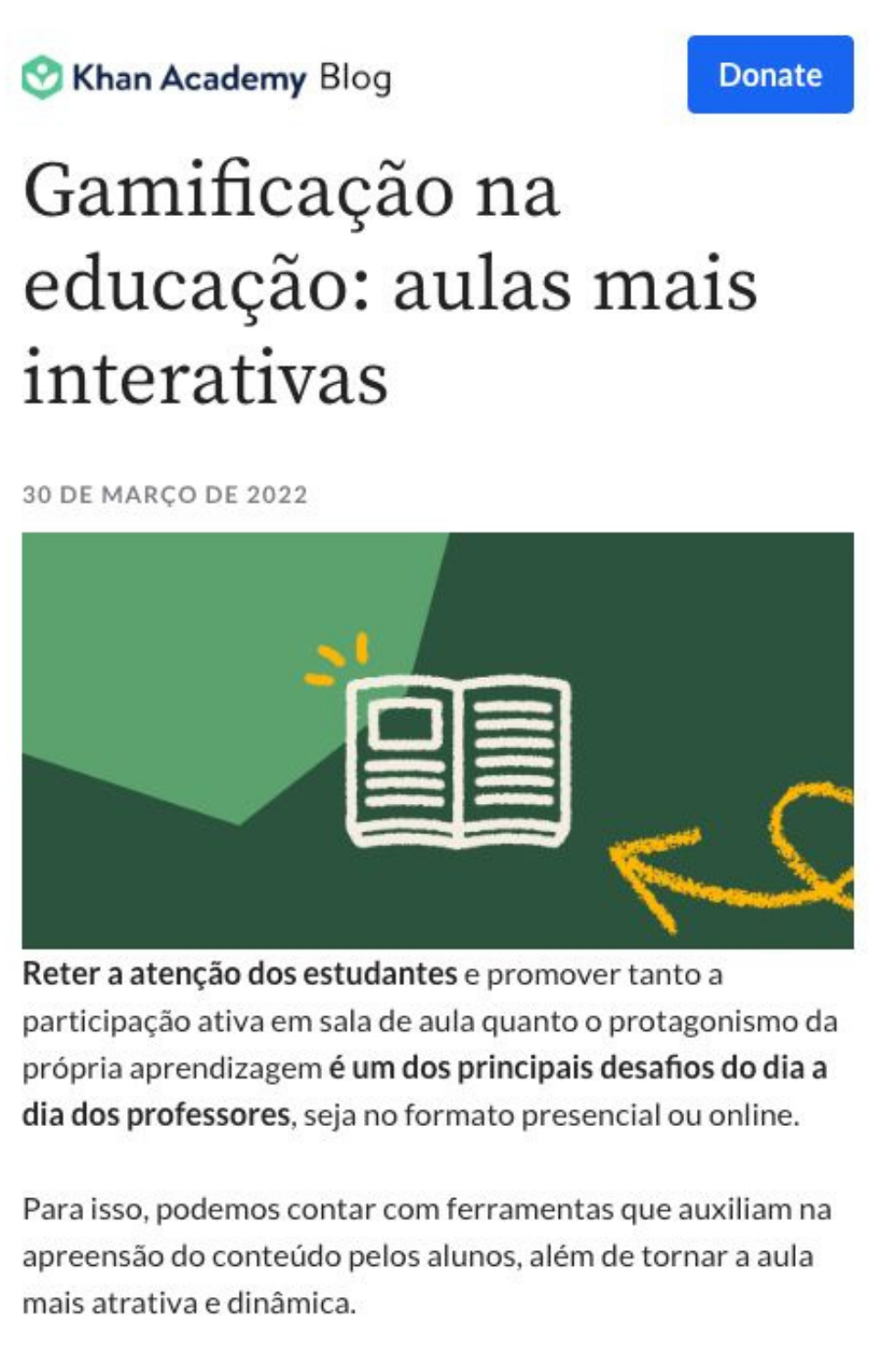 Matéria sobre educação musical