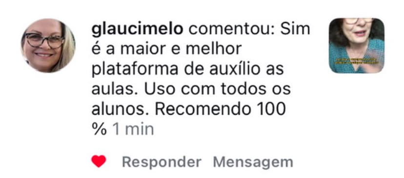 Depoimento de professor